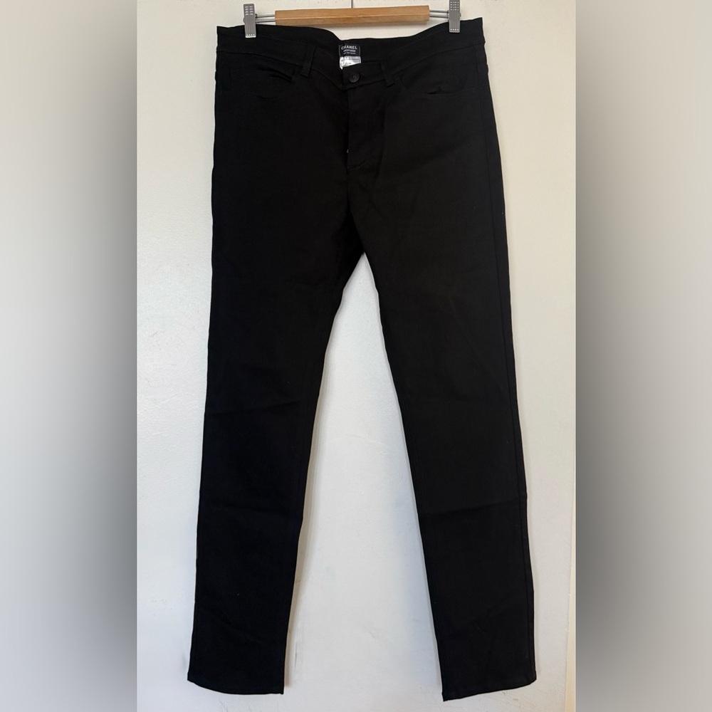 CHANEL Black Slim Straight Men's Jeans